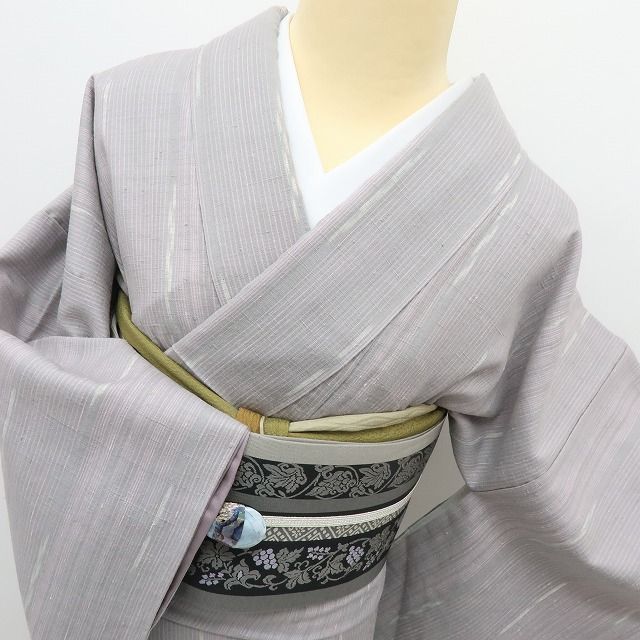 六花-RIKKA- 正絹 縦縞 紬 手縫い仕立て 着物 A4078 - メルカリ