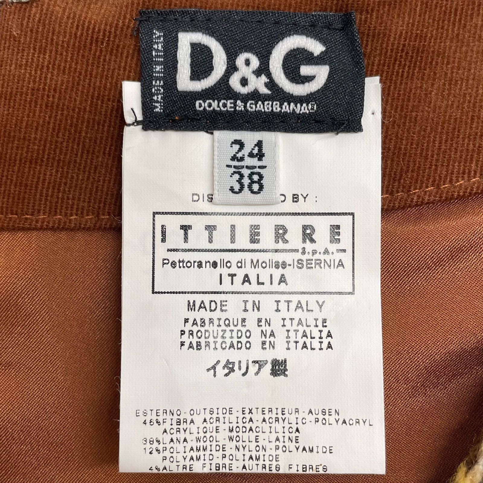 D&G DOLCE&GABBANA ドルチェアンドガッバーナ ツイードワンピース