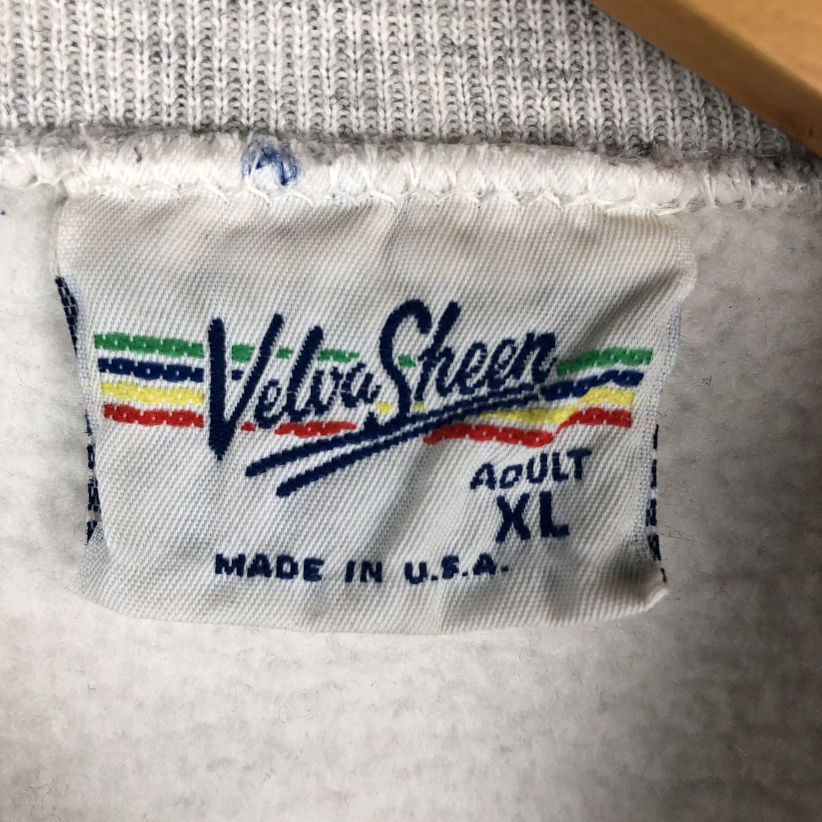 古着 90年代 Velva Sheen ペイズリー柄 3連プリント カレッジ