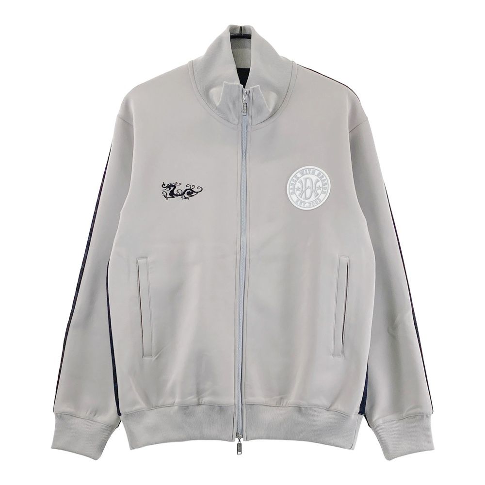 ダンスウィズドラゴン ニット ジャケット 3 グレー ゴルフ メンズ ビッグロゴ サイズ：3 DANCE WITH DRAGON ダンスウィズドラゴン 長袖ニット