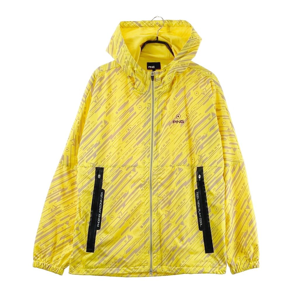 新品未使用　ピン　ブルゾン　パーカー　ジャケット　イエロー　メンズ　3L サイズ：LL PING ピン 2023年モデル フード付 ジップジャケット