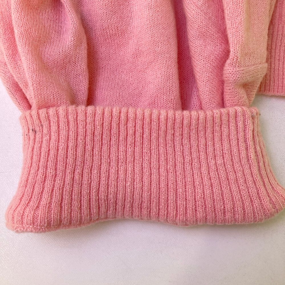 サイズ：L FILA GOLF フィラゴルフ ウール混 ニットセーター ピンク系