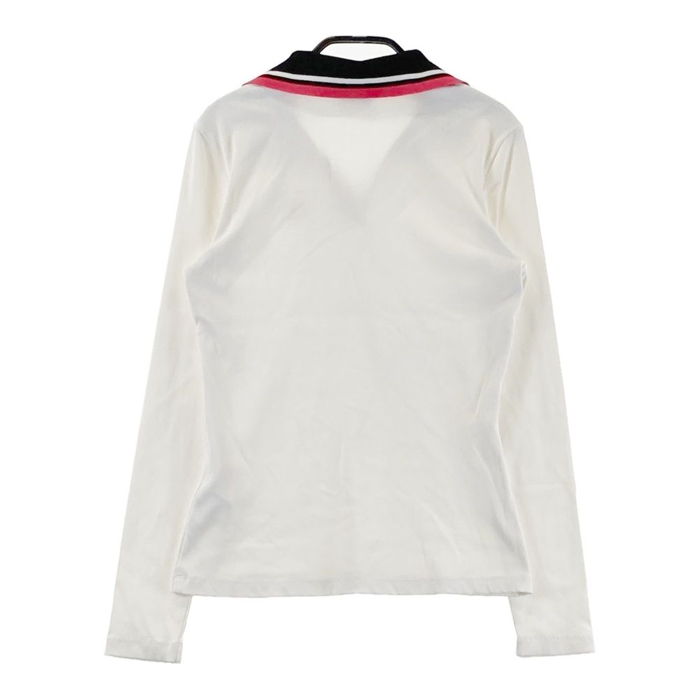 サイズ：XS ANEW GOLF アニューゴルフ 長袖 リブニットポロシャツ