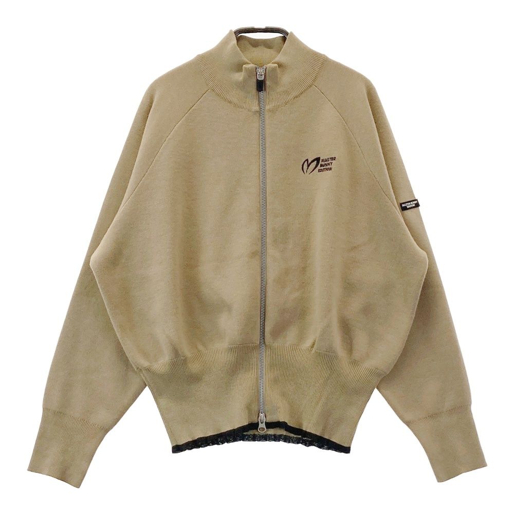 サイズ 0 MASTER BUNNY EDITION マスターバニーエディション モデル ウール混 ニット ジップジャケット ブラウン系 ゴルフウェア レディース ストスト