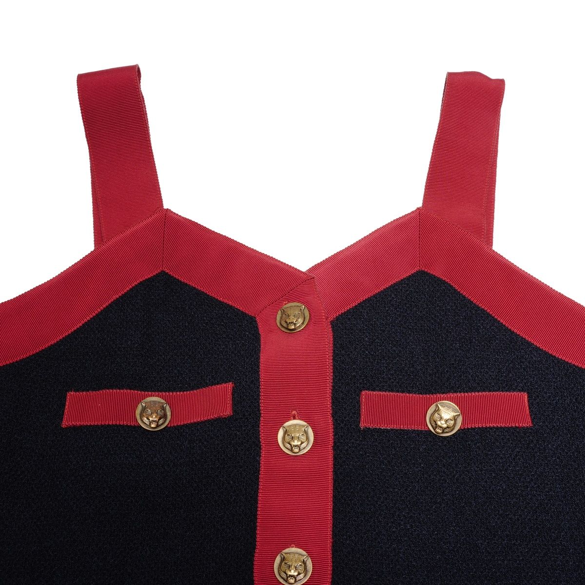 GUCCI グッチ ワンピース 2019SS レトロ ツイード ノースリーブ