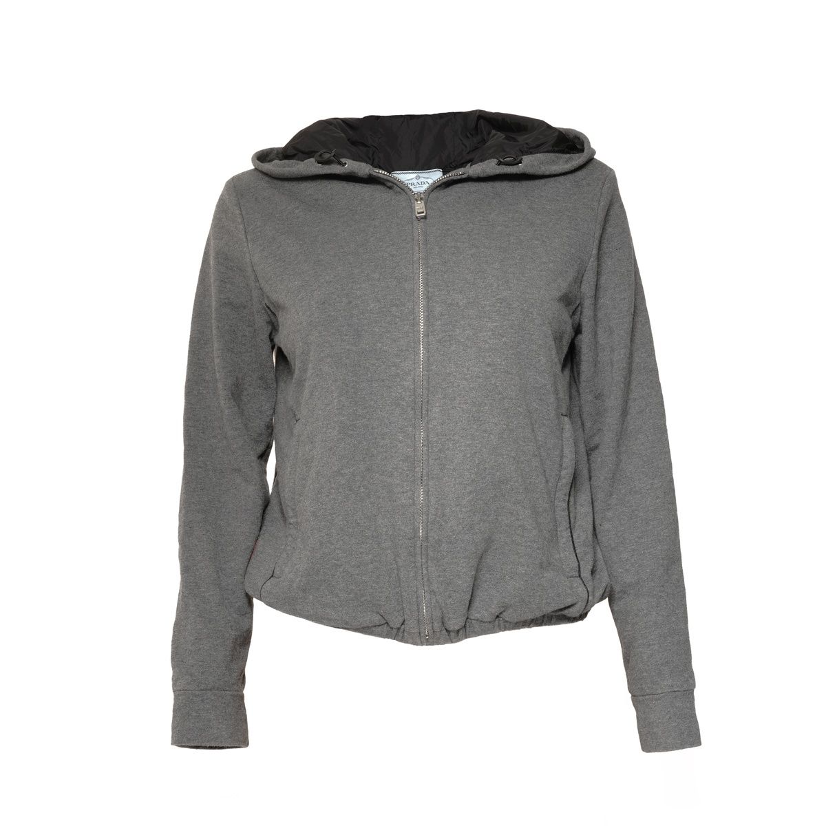 PRADA プラダ パーカー コットン ロゴパッチ S