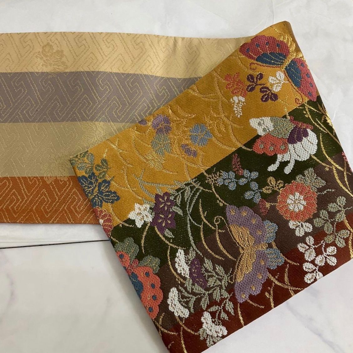 ○kimonoarisa○未使用同然○最高級西陣織○唐織○手織り○正絹