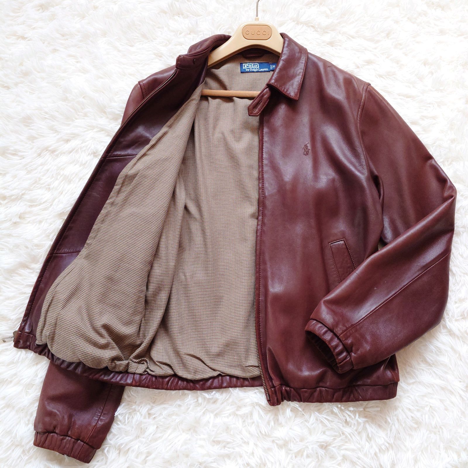 90r POLO RALPH LAUREN ポロラルフローレン シングル レザージャケット