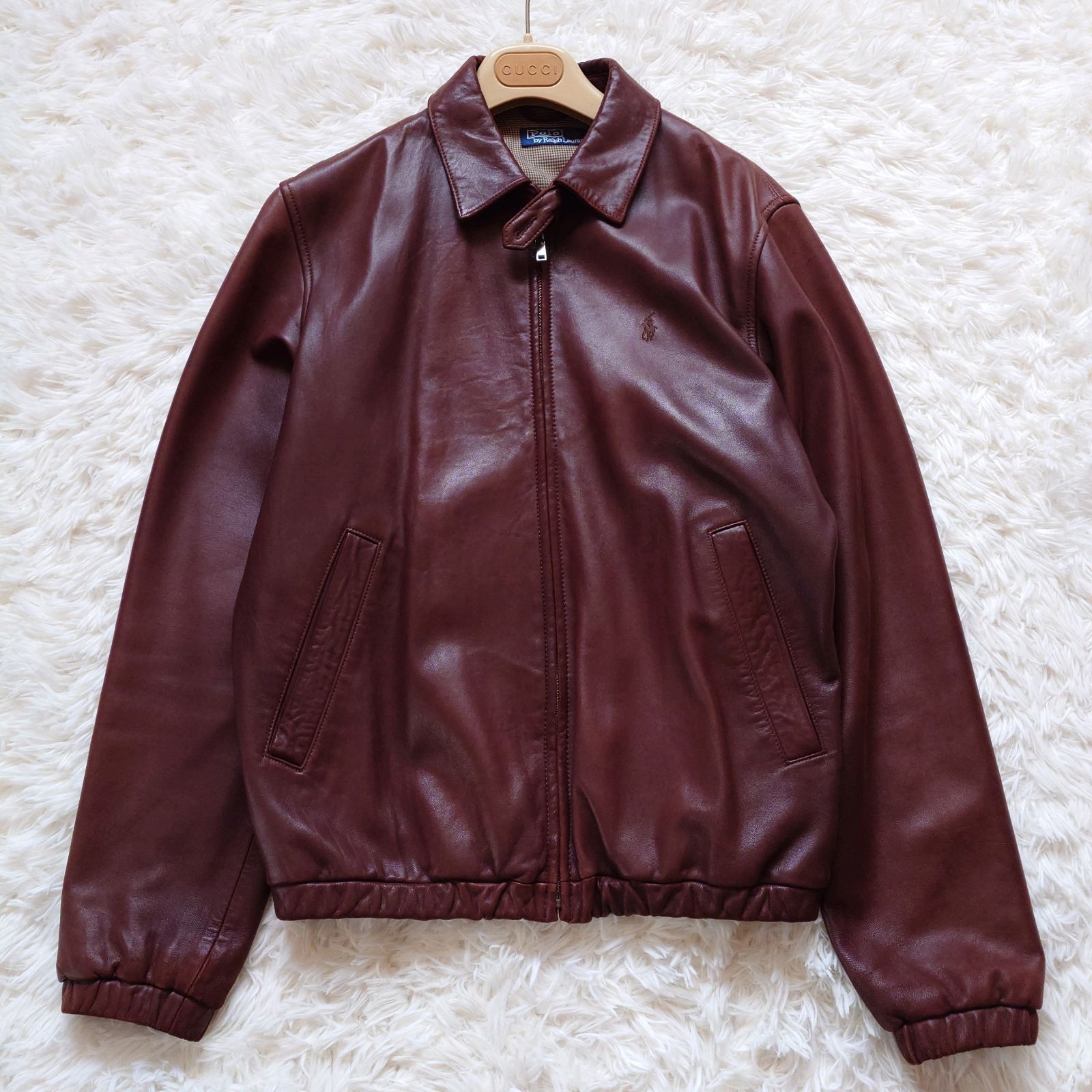 90r POLO RALPH LAUREN ポロラルフローレン シングル レザージャケット