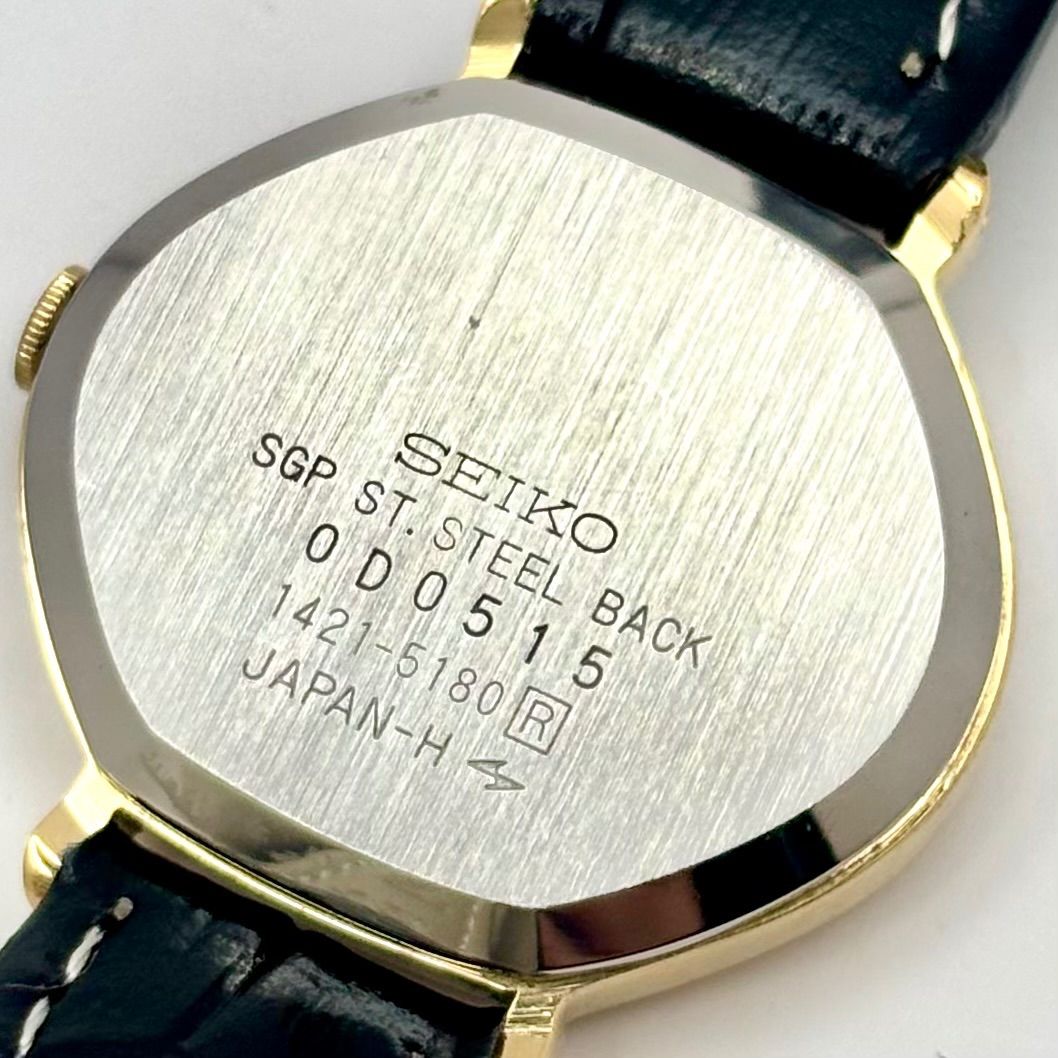 美品/新品電池】SEIKO セイコー レディース 腕時計 ゴールド 1421-5180