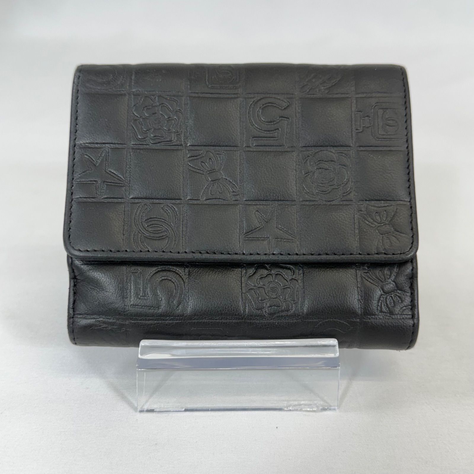 人気・美品】 CHANEL シャネル アイコンライン ラムスキン ココマーク