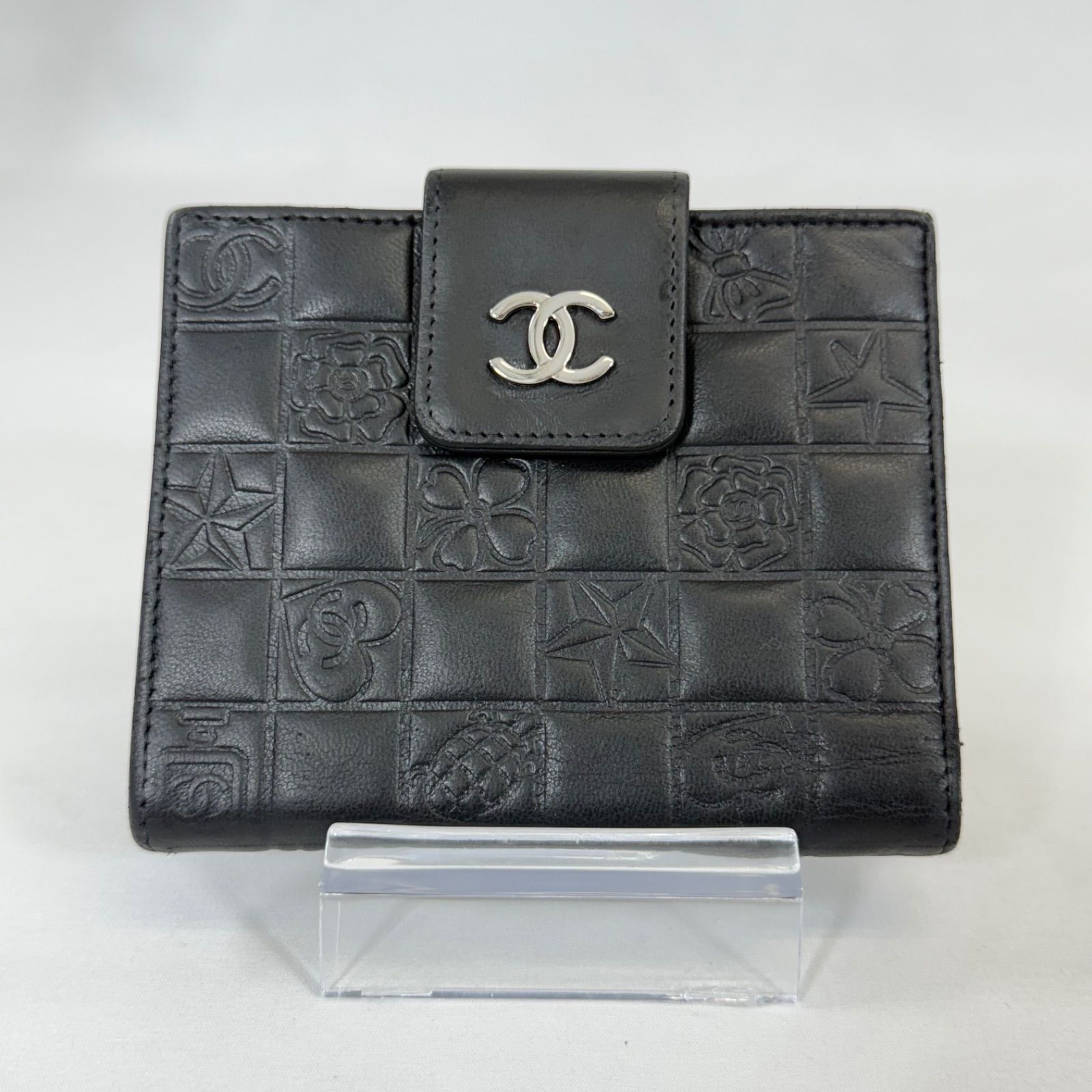 人気・美品】 CHANEL シャネル アイコンライン ラムスキン ココマーク 人気・美品】 CHANEL シャネル アイコンライン ラムスキン ココマーク