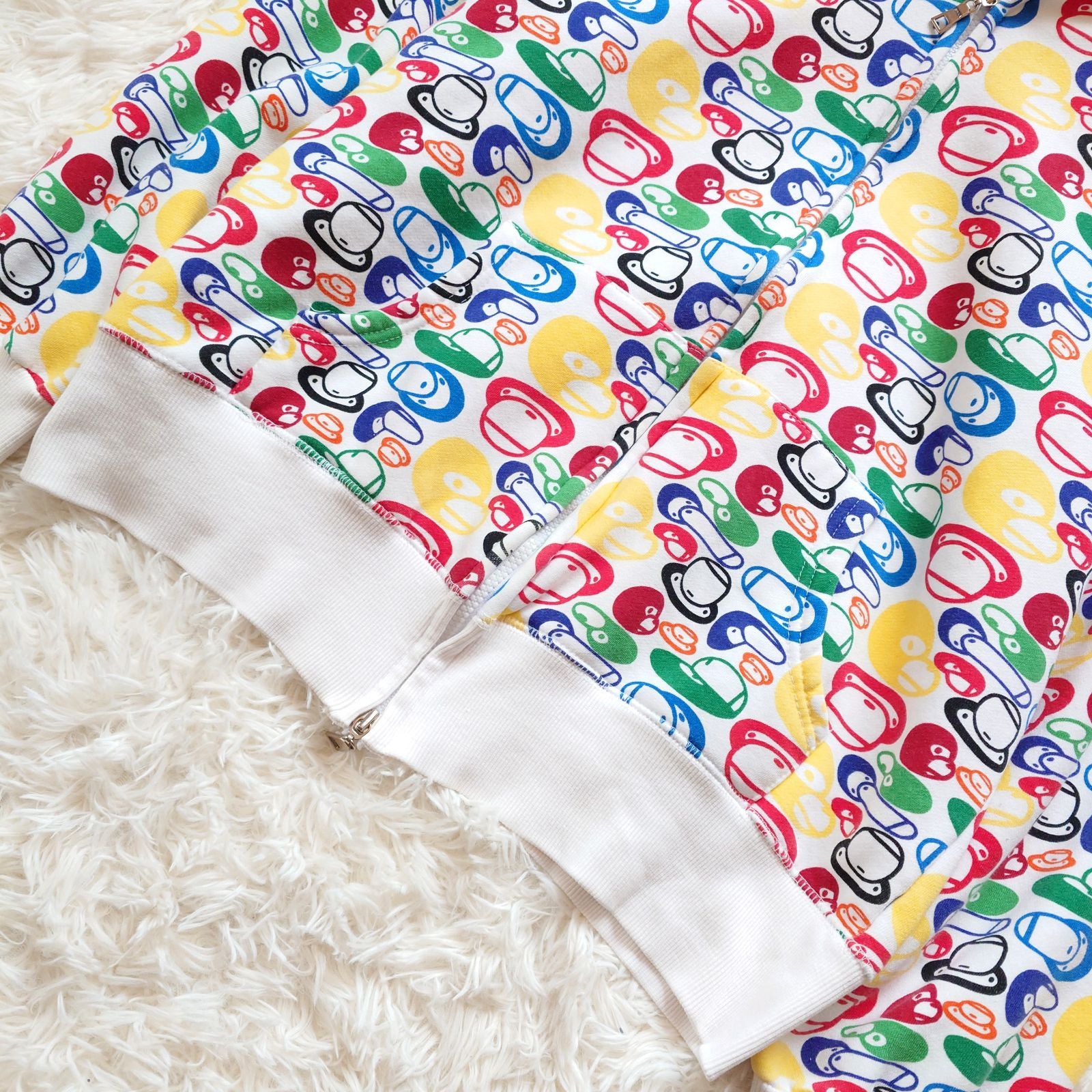 希少 A BATHING APE アベイシングエイプ BAPE milo マイロ フルジップ