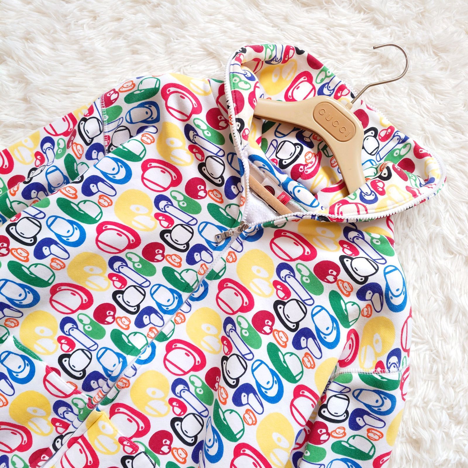 希少 A BATHING APE アベイシングエイプ BAPE milo マイロ フルジップ