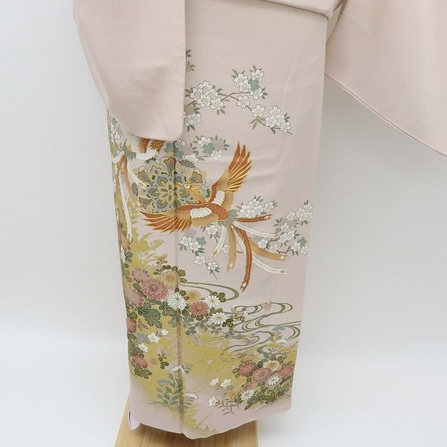 六花-RIKKA- 美品 正絹 金駒刺繡 トールサイズ 桜 菊 鳳凰 色留袖 着物