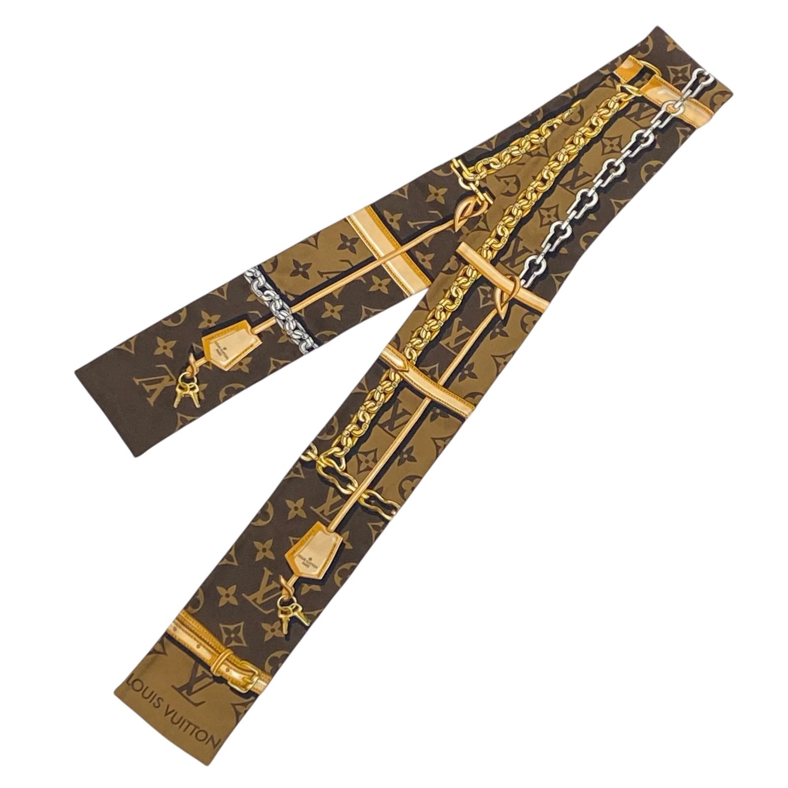 極美品 LOUIS VUITTON ルイヴィトン ツイリー スカーフ バンドー