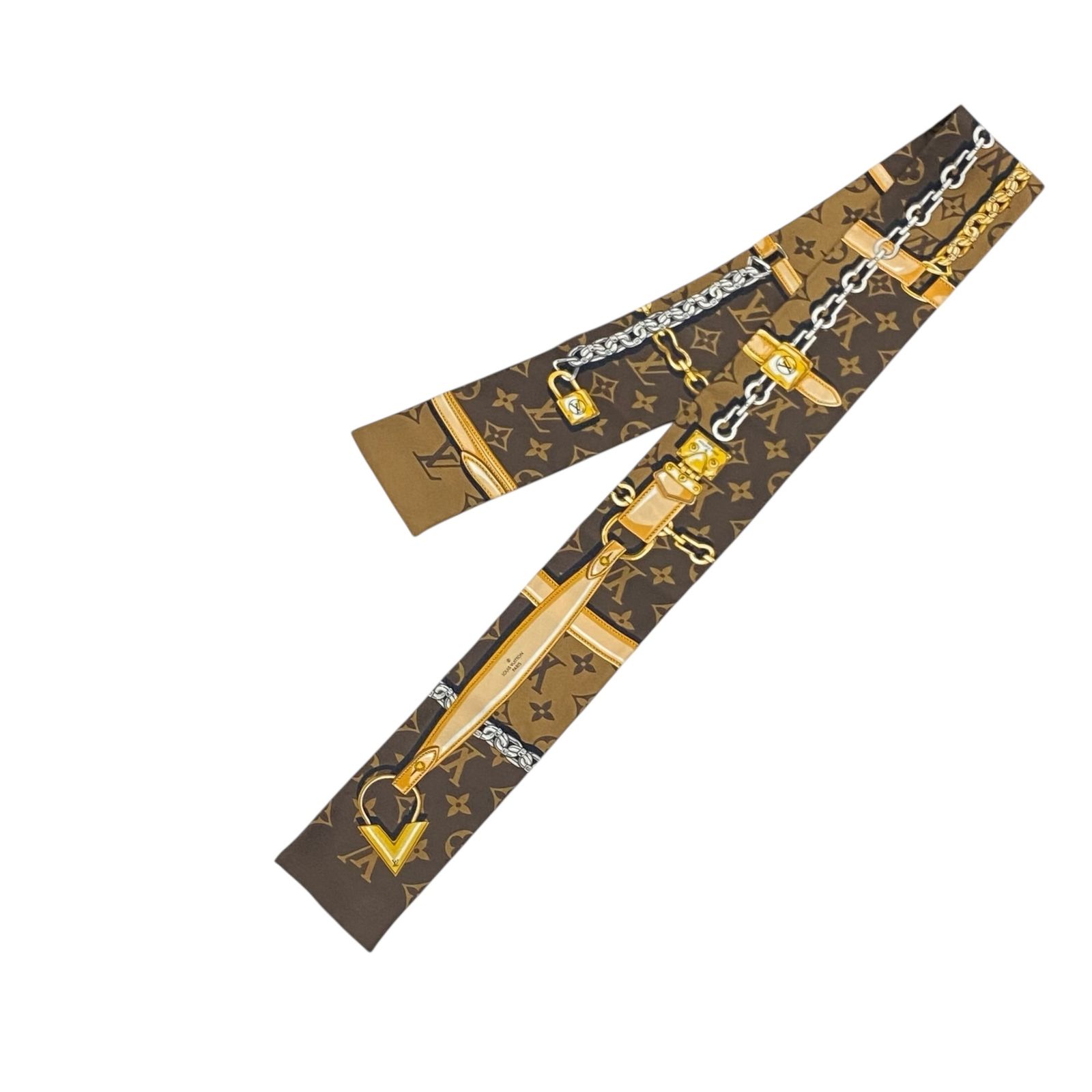 極美品 LOUIS VUITTON ルイヴィトン ツイリー スカーフ バンドー