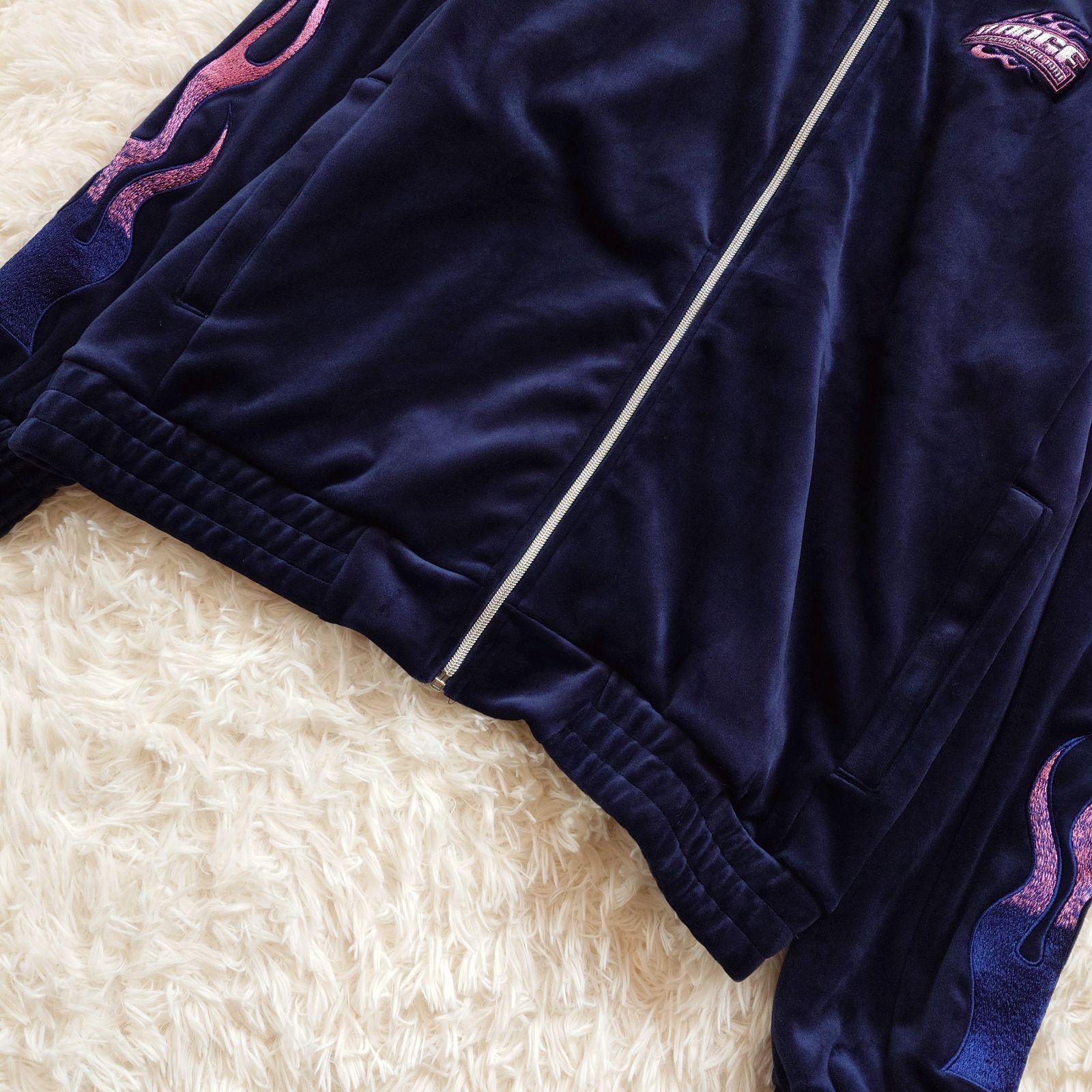 美品 XLARGE エクストララージ VELOUR TRACK JACKET ベロア トラック