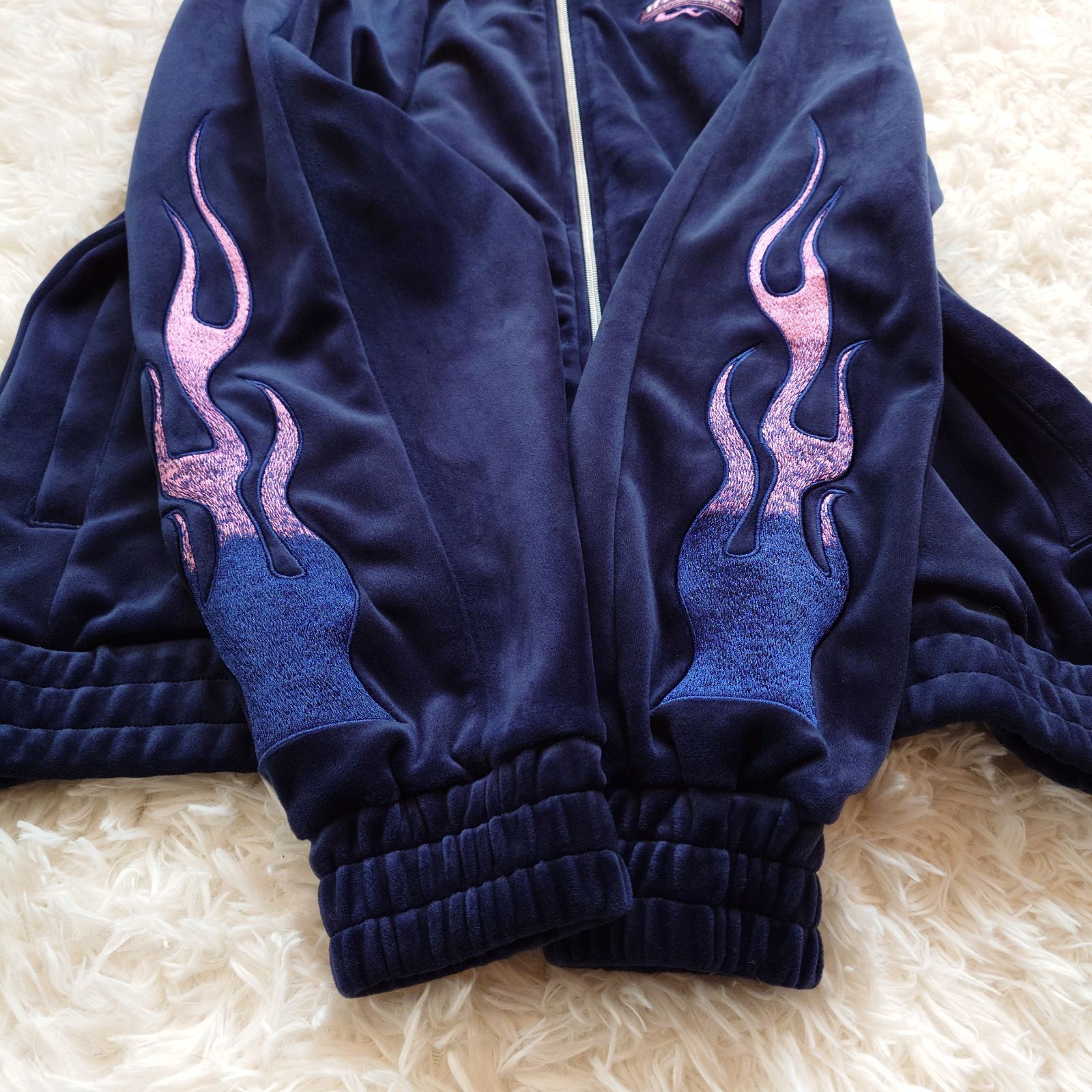 美品 XLARGE エクストララージ VELOUR TRACK JACKET ベロア トラック