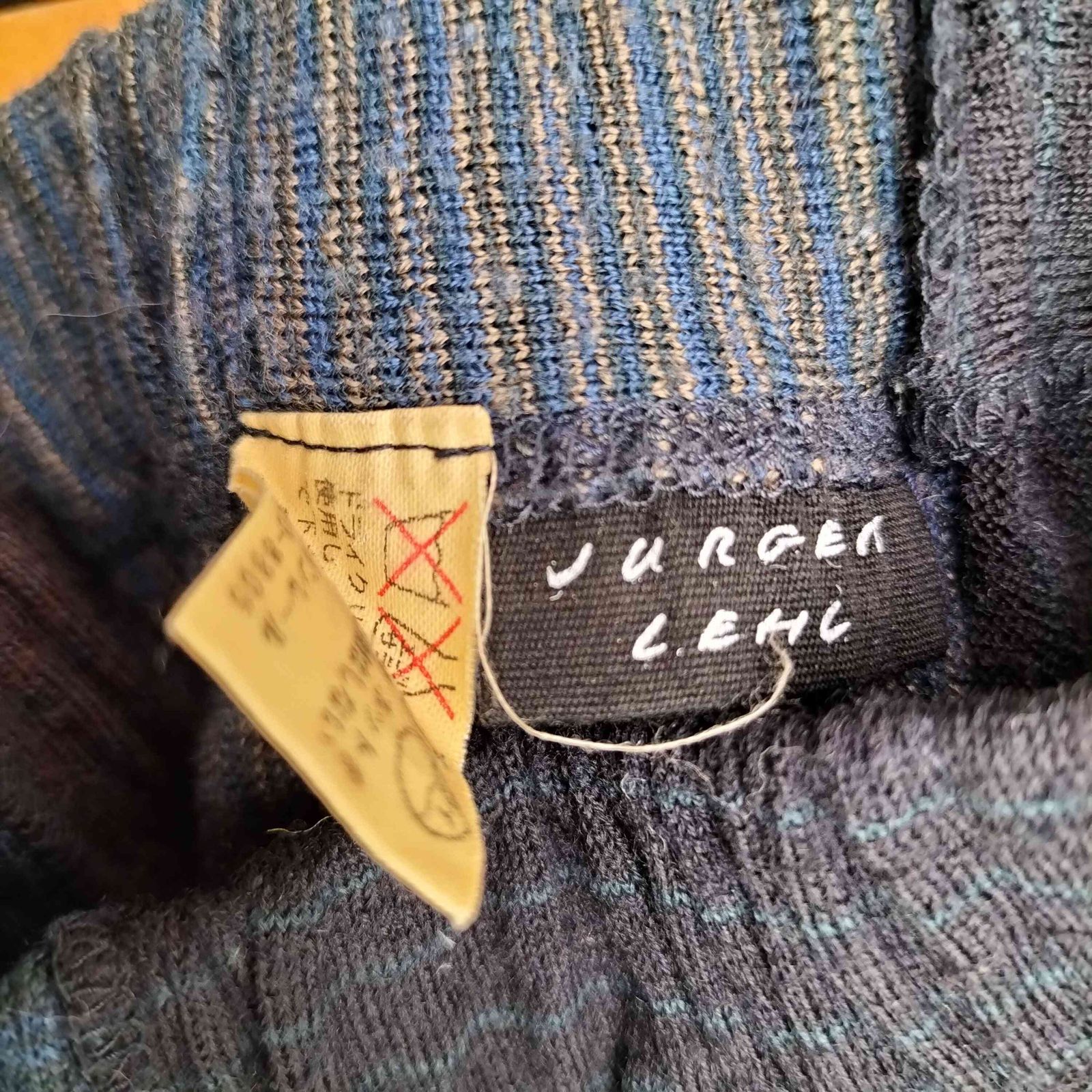 ヨーガンレール Jurgen Lehl パッチワークデザイン プリーツスカート