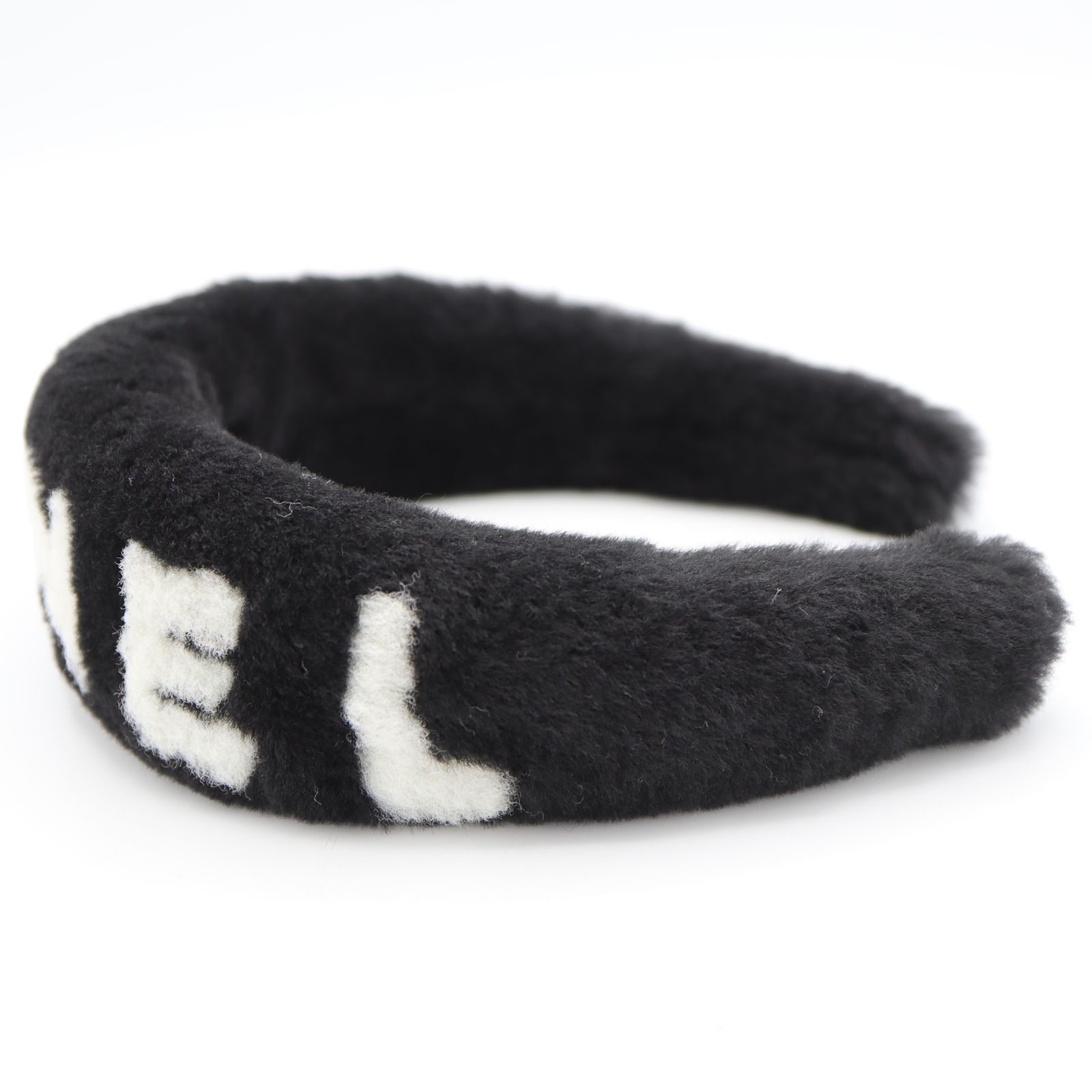 CHANEL シャネル カチューシャ ヘアバンド ヘアアクセ ロゴ ブラック