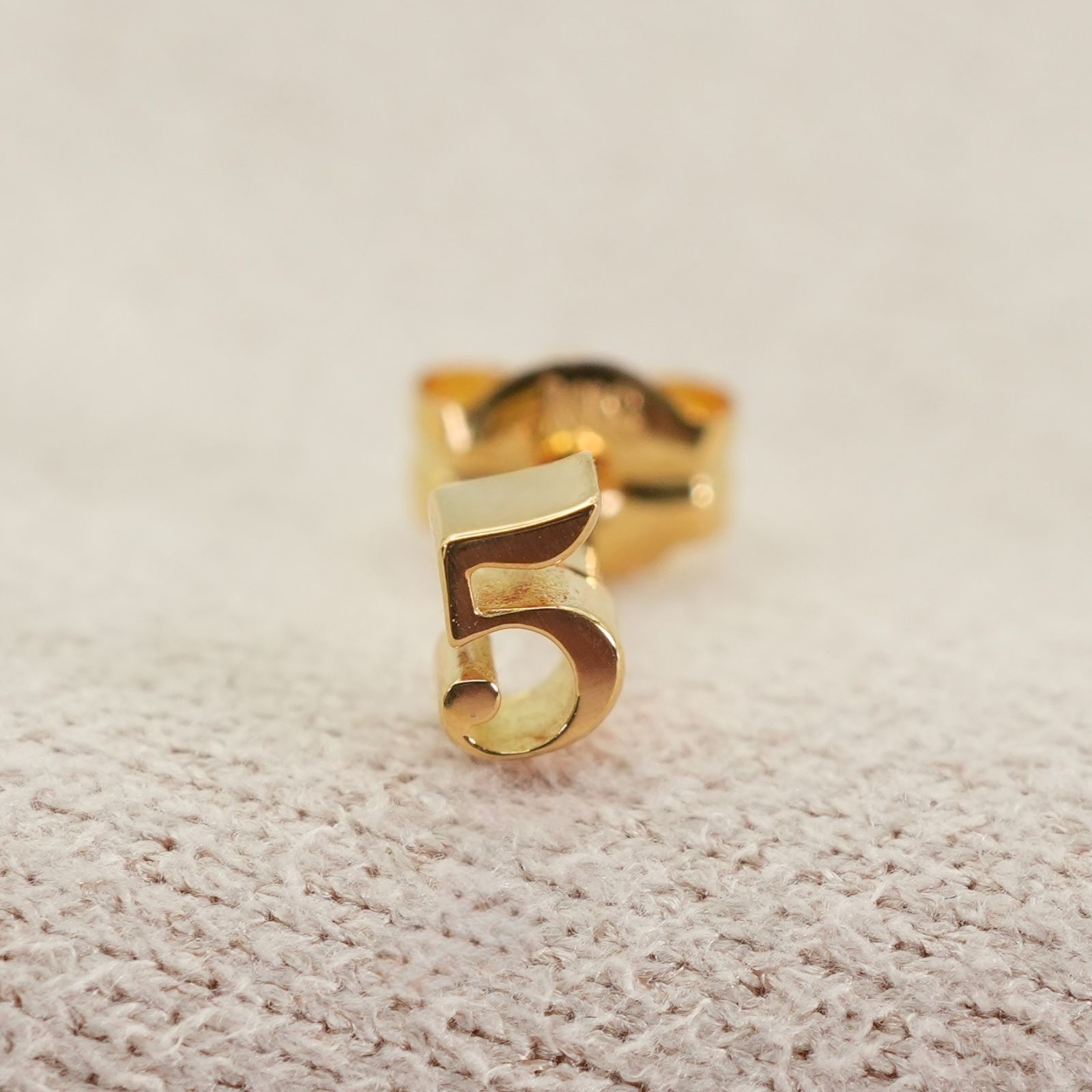 ドレスアドレス K 18 No.5 シングル ピアス ゴールド 25-2401 M