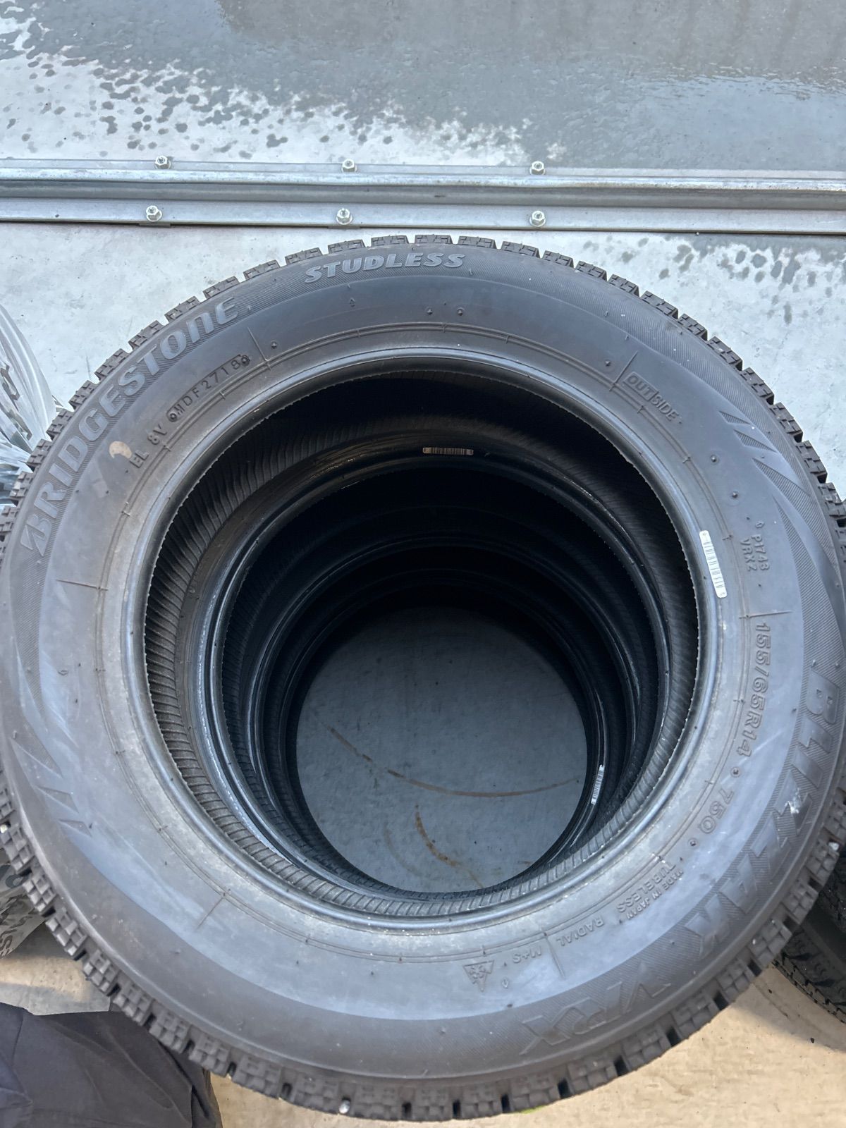 ４本セット 冬 スタッドレス タイヤ 155 65 R 14 ブリヂストン