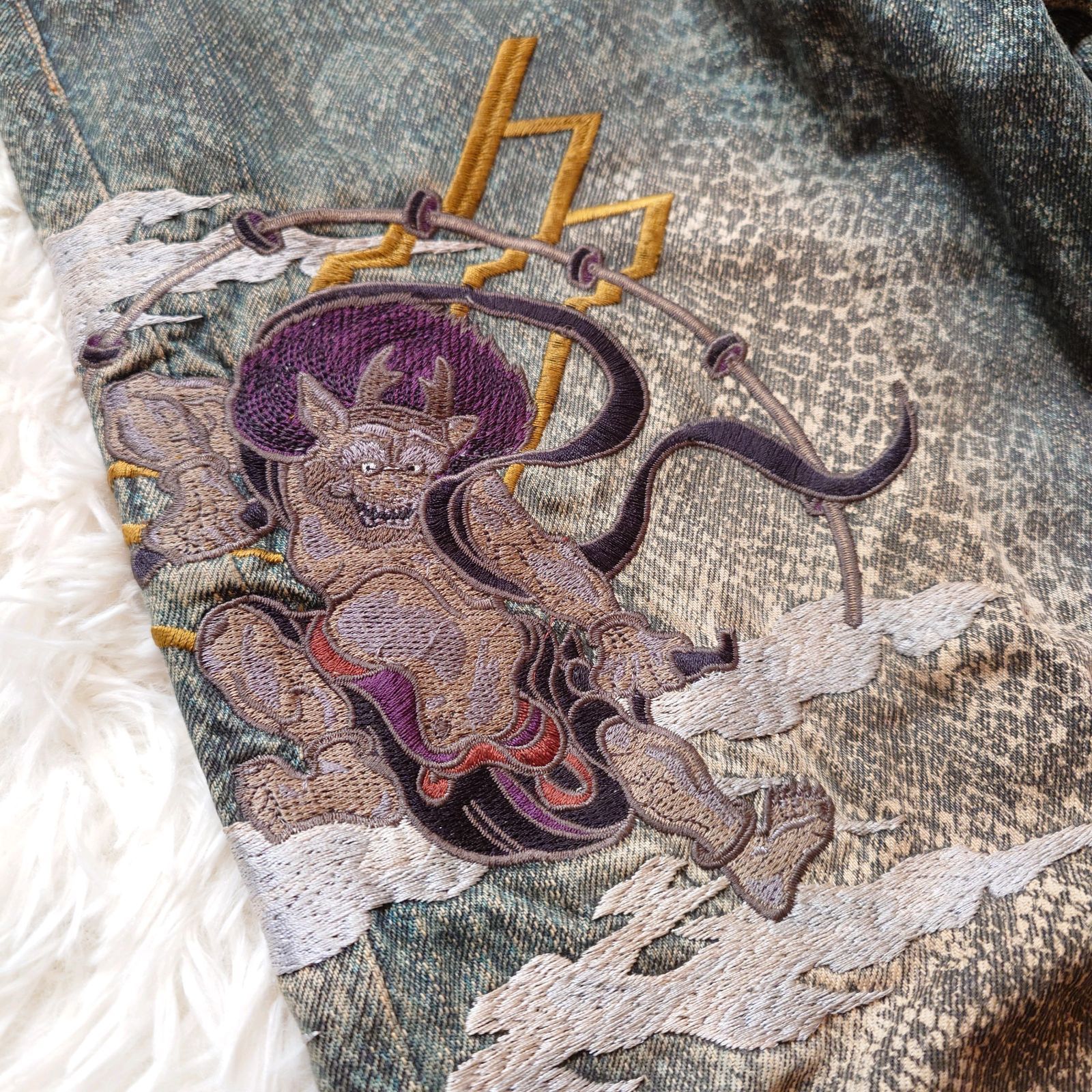 希少 絡繰魂 カラクリダマシイ デニムパンツ ジーンズ デニム 風神