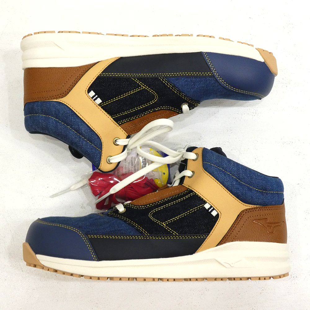 安全靴 メンズ 【小牧店】MIZUNO ALMIGHTY LSⅡ 11M DENIM ミズノ オール