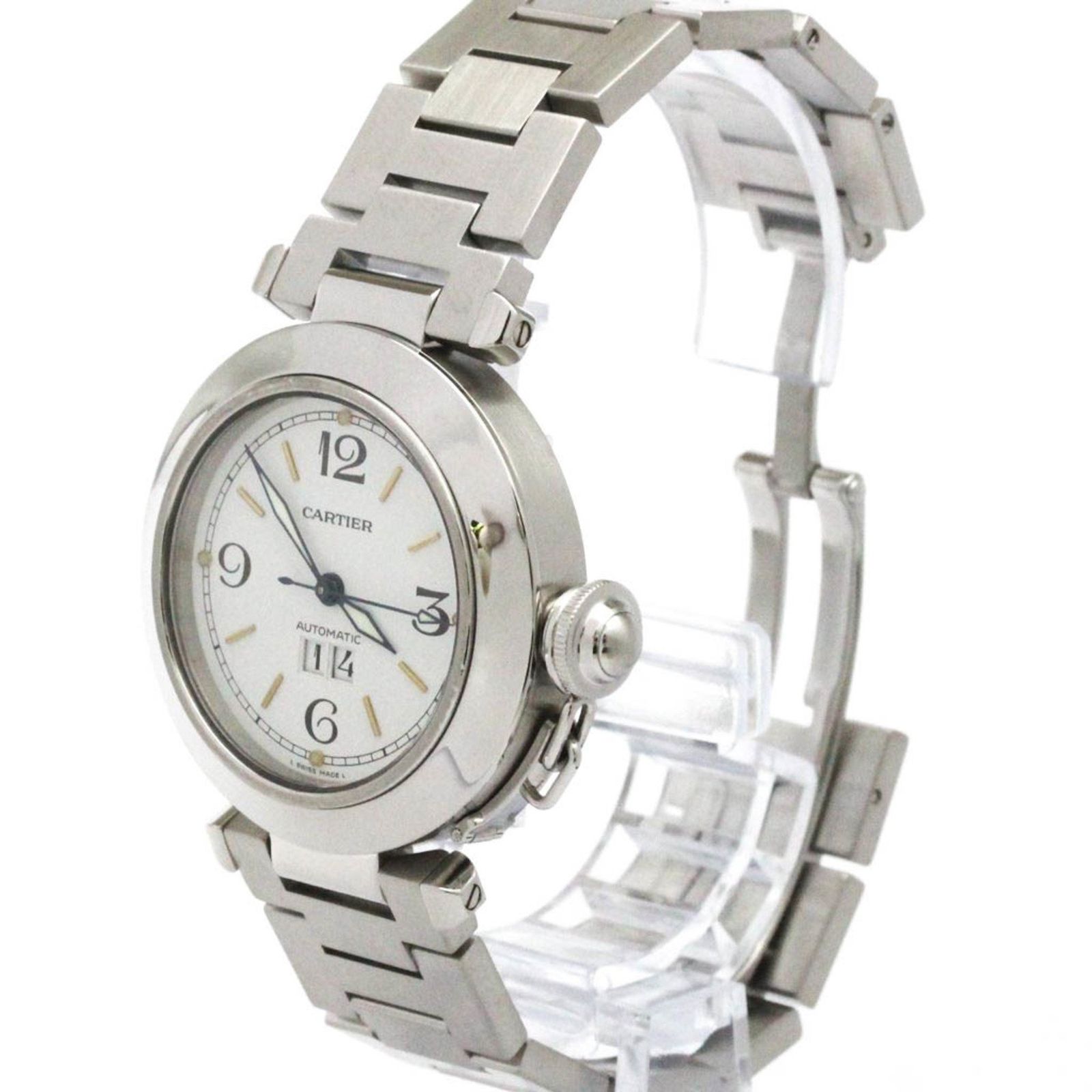 カルティエ CARTIER パシャC ビッグデイト ステンレススチール 自動巻き ユニセックス 時計 外装仕上げ済み