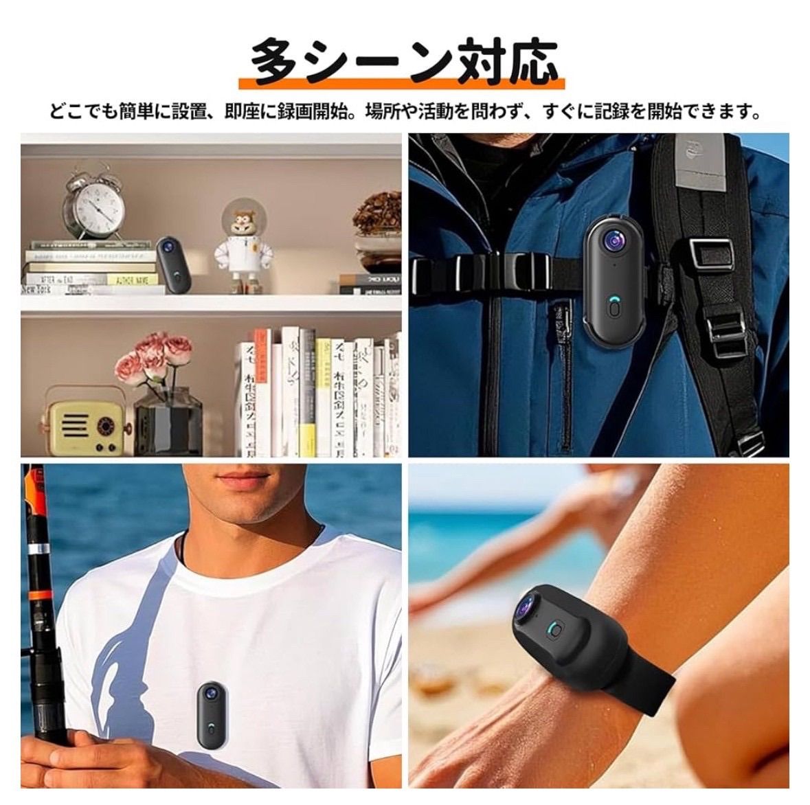 カメラ 新品4Kアクションカメラ ウェアラブルカメラ 小型 ビデオカメラ 