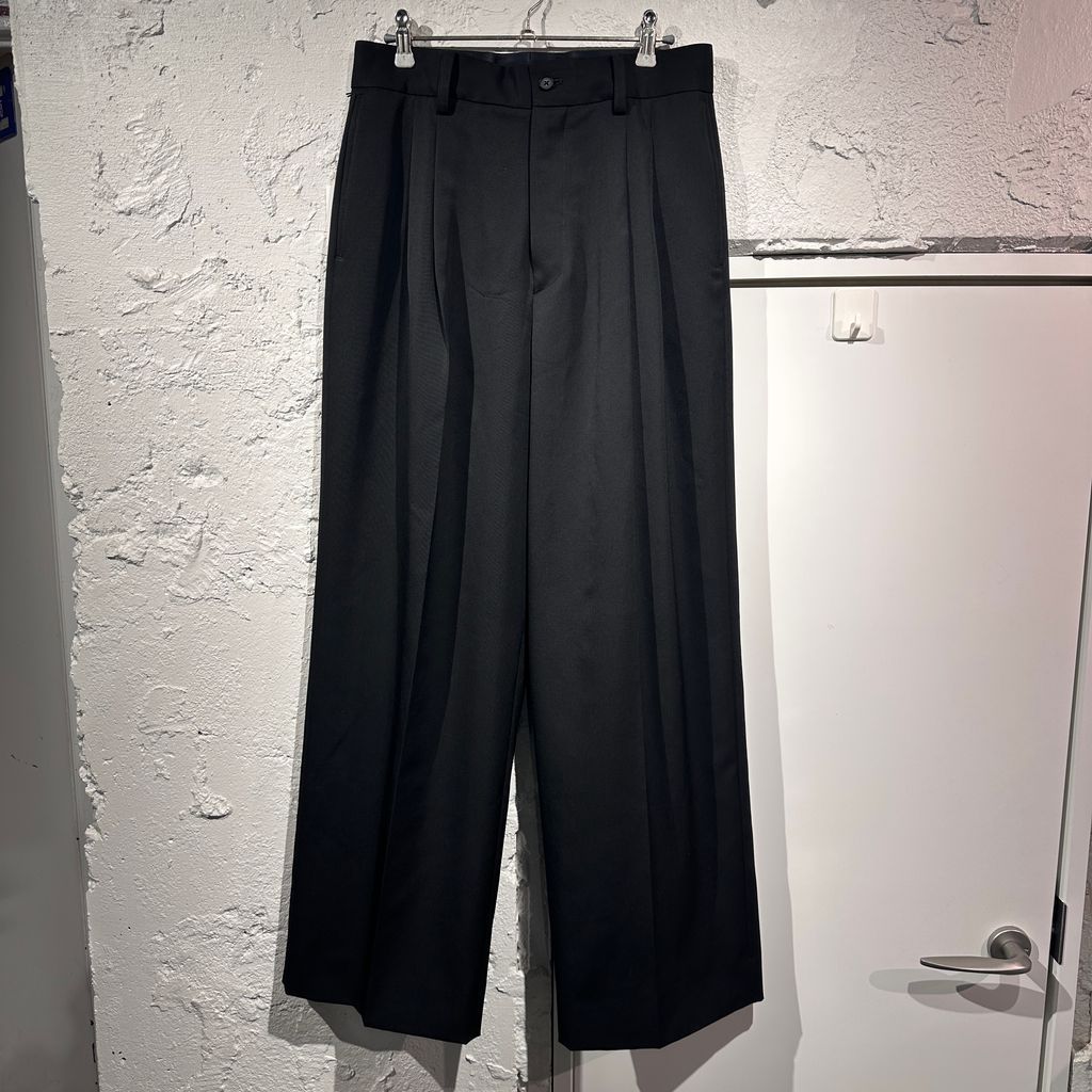 steinスラックス stein スラックス ブラック 25ss WIDE stein TROUSERS グレー サイズ