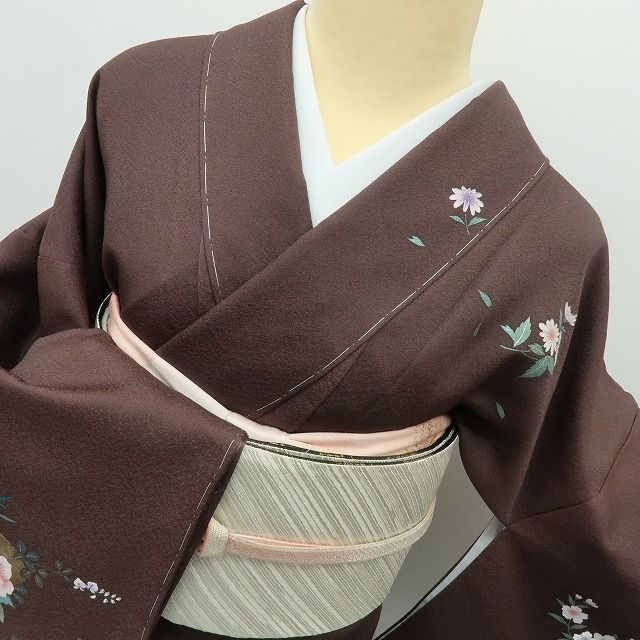 六花-RIKKA- 新品 さが美謹製 正絹 牡丹 桜 鼓 扇 仕付け糸付 トール