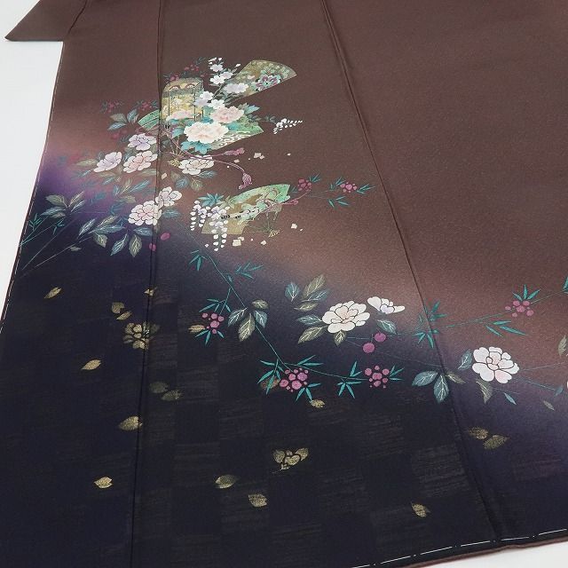 六花-RIKKA- 新品 さが美謹製 正絹 牡丹 桜 鼓 扇 仕付け糸付 トール