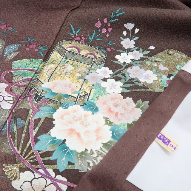 六花-RIKKA- 新品 さが美謹製 正絹 牡丹 桜 鼓 扇 仕付け糸付 トール