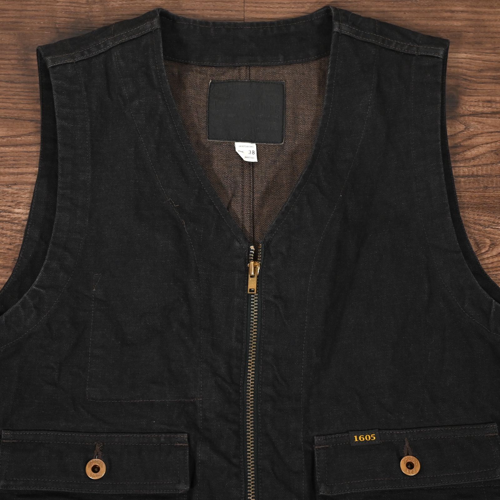 トロフィークロージング ブラキー ベスト デニム ブラック 38 - メルカリ