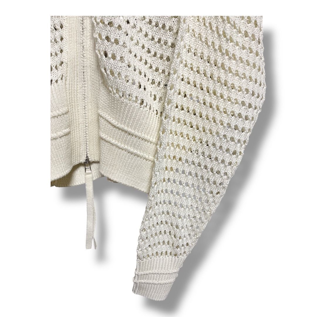 ADAM ET ROPE アダムエロペ メッシュニットブルゾン ジップアップ