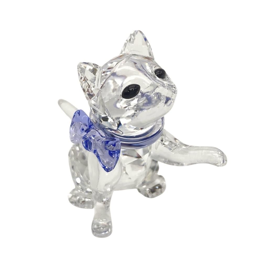 スワロフスキー SWAROVSKI 子猫 ネコ オブジェ 置物 5465837 クリア