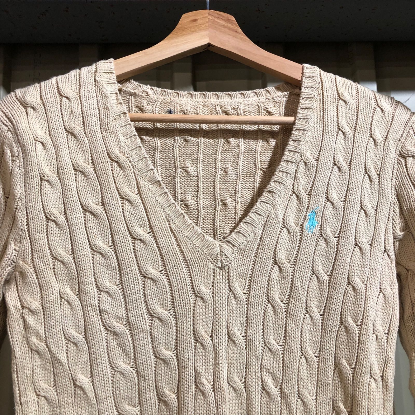 1040 Polo by Ralph Lauren セーター ベージュ S〜M ポロバイラル