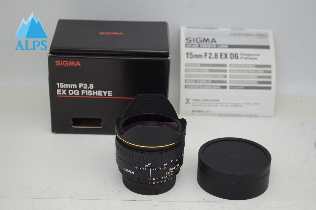 美品 SIGMA シグマ 15mm F2.8 EX DG DIAGONAL FISHEYE Nikon ニコン F