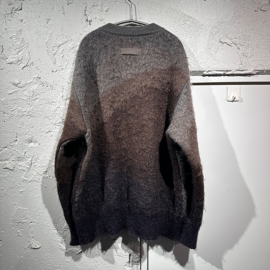 シュタイン ウール カーディガン S ssstein. シュタイン 25SS GRADATION MOHAIR KNIT CARDIGAN モヘア
