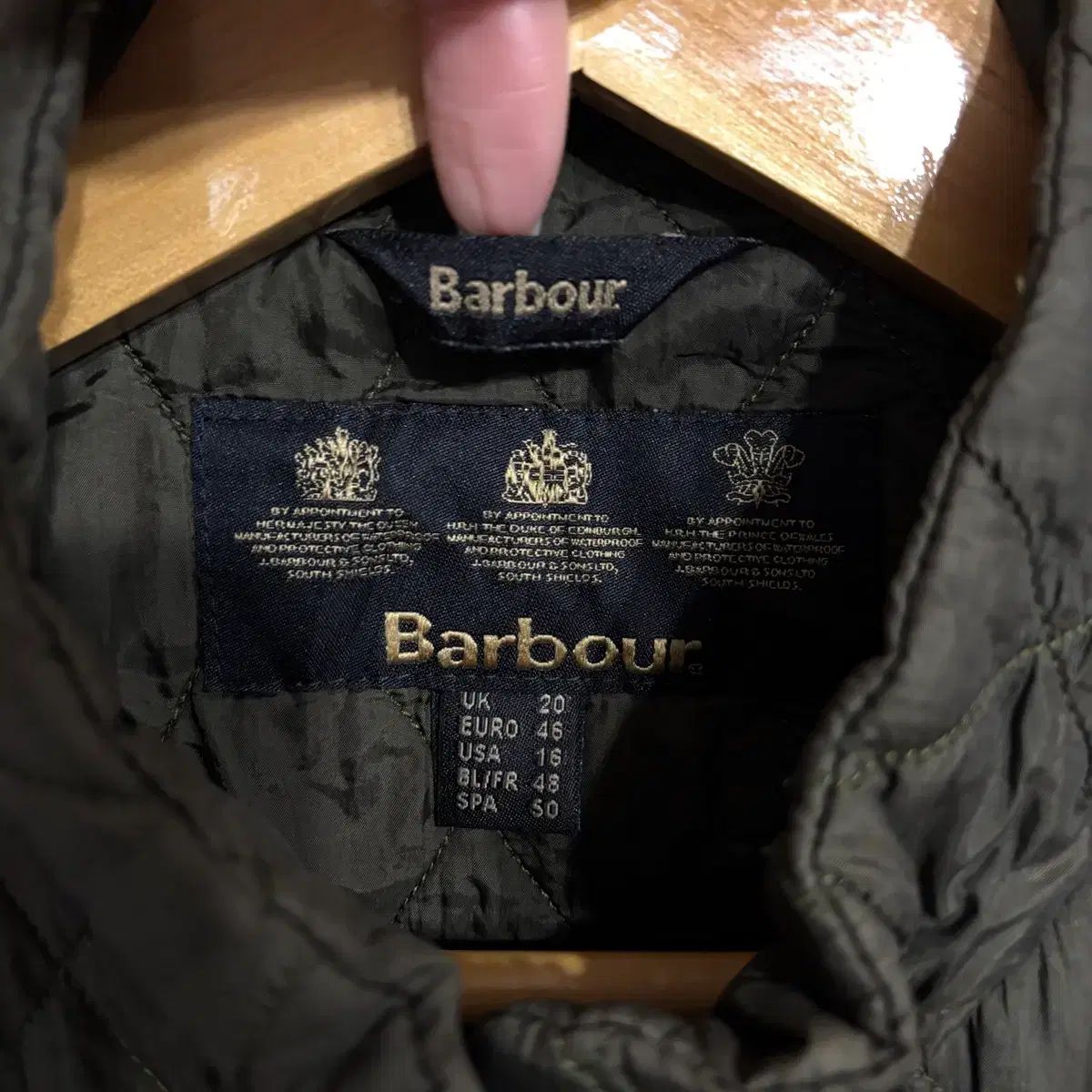 BARBOUR バブアー キルティング ダウン ジャケット M-L(np297 アウター 
