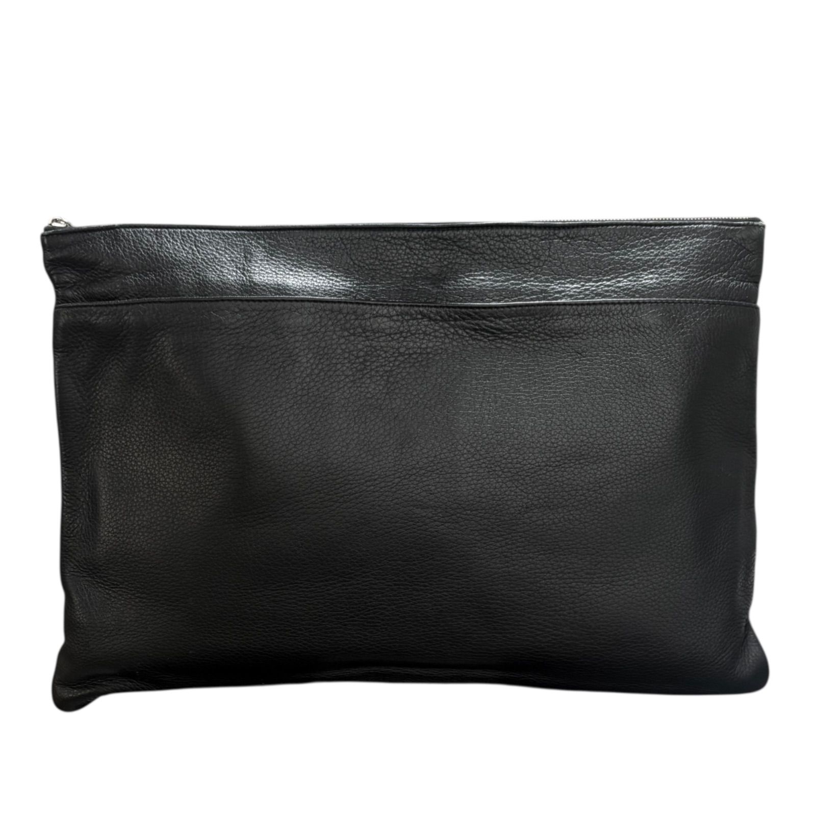 ヒロフ HIROFU レザー クラッチバッグ ビジネスバッグ 大容量 A 4 黒 ブラック メンズ レディース