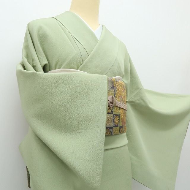  六花 RIKKA 正絹 刺繍 蔦 付下げ 着物 A 4086 訪問着 付け下げ 着物