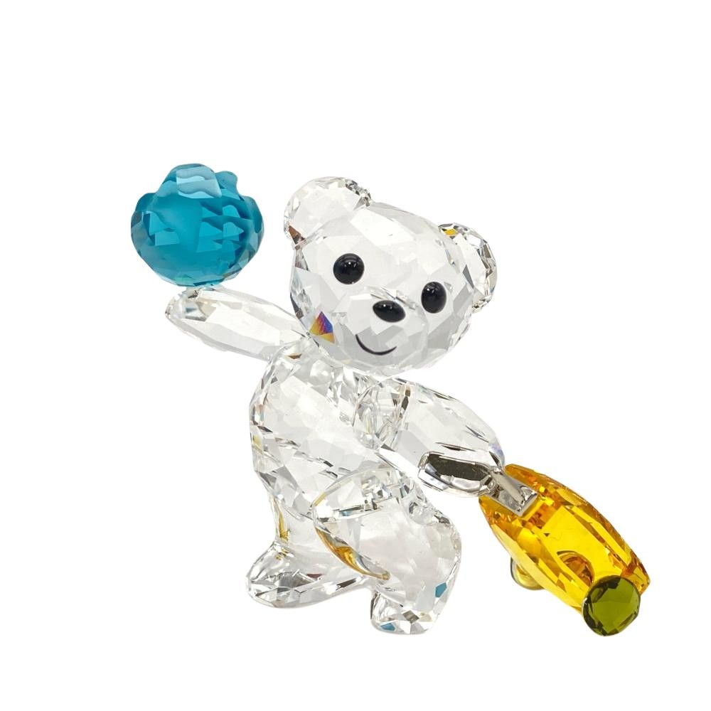 スワロフスキー SWAROVSKI クリスベア I travel the World オブジェ 置物 5491972 クリア