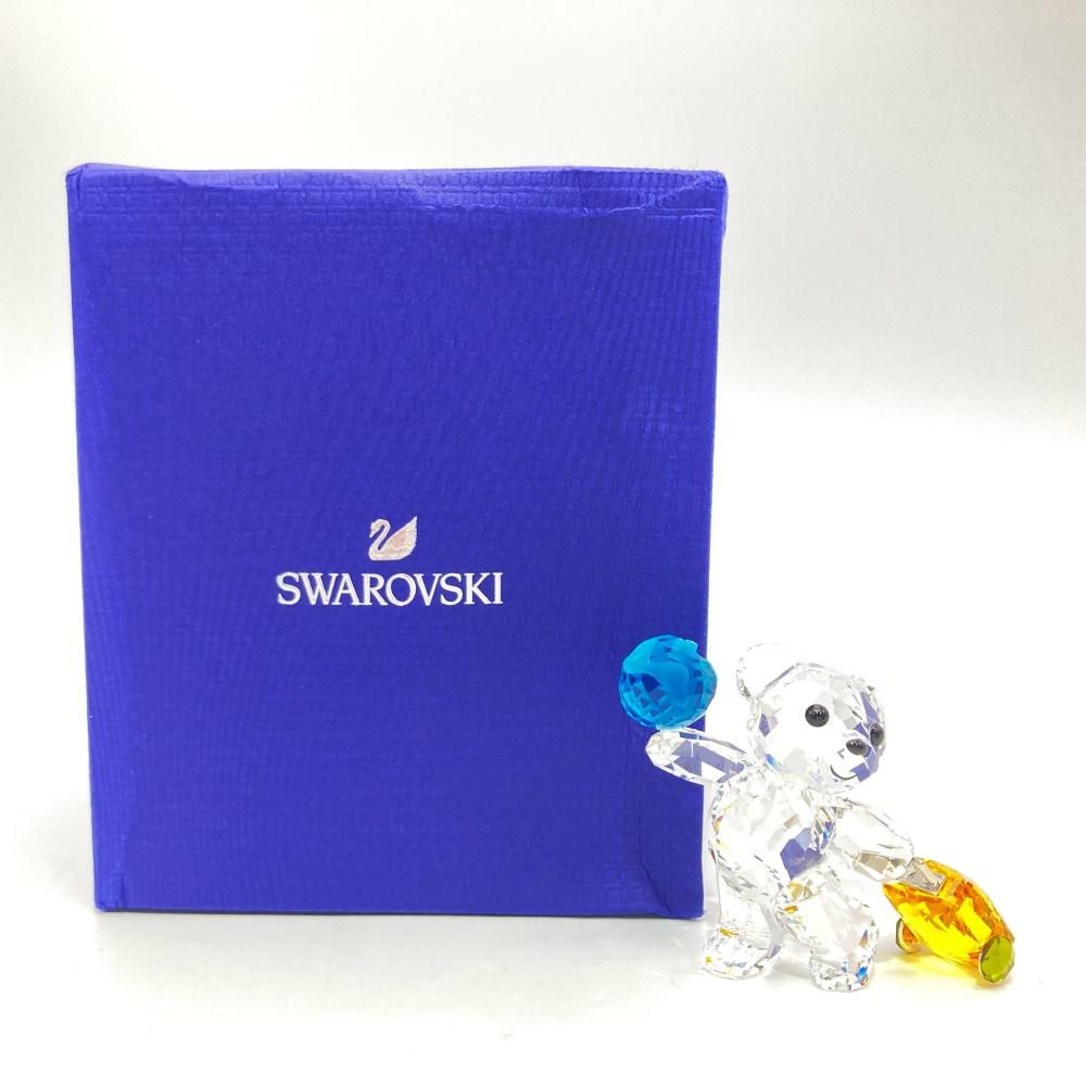  スワロフスキー SWAROVSKI クリスベア I travel the World オブジェ 置物 5491972 クリア ガラスオブジェ 置物 インテリア小物