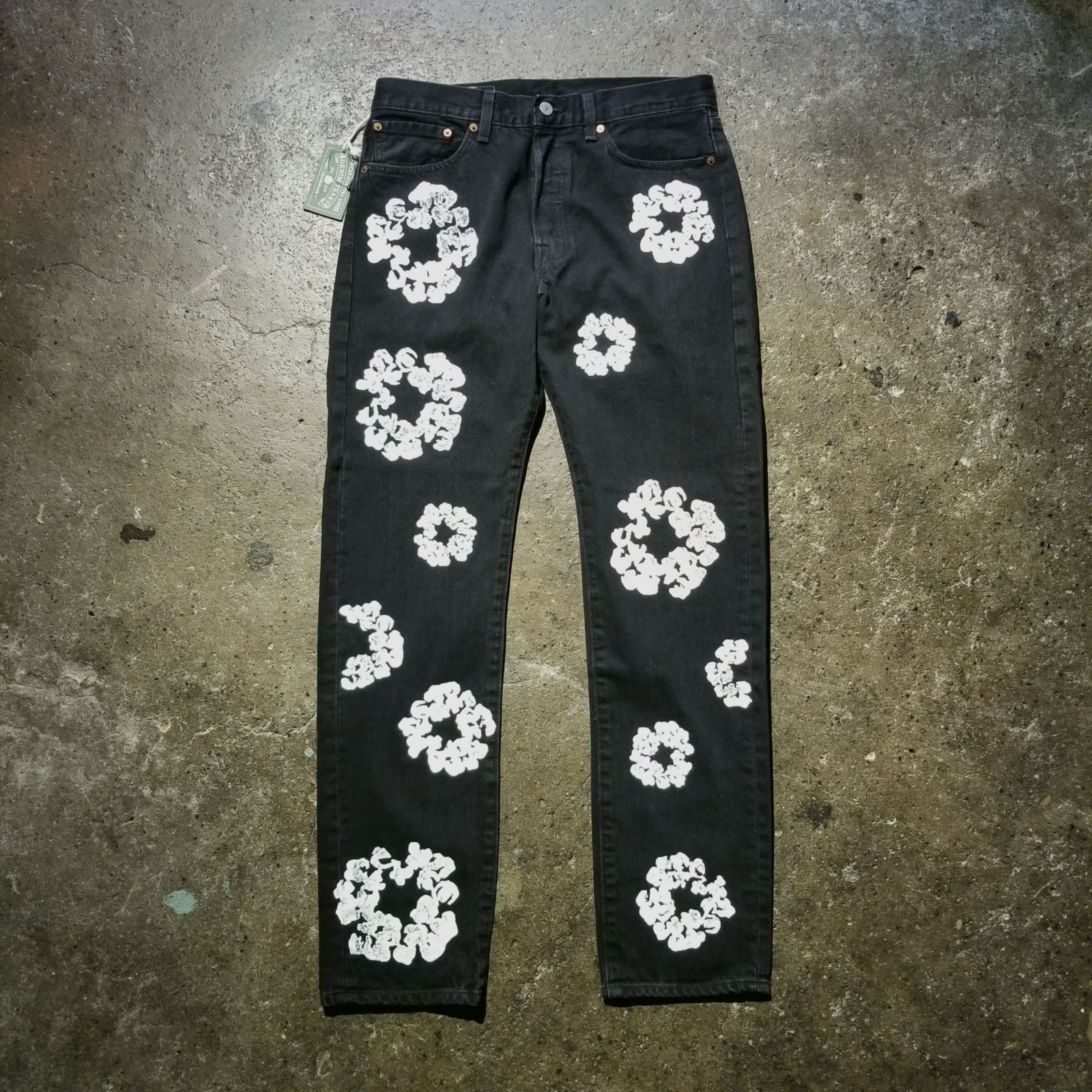 Levi's 501 DT W32 L32 デニムティアーズ DENIM TEARS × LEVI'S 501 DT The Cotton Wreath Jean Black W32