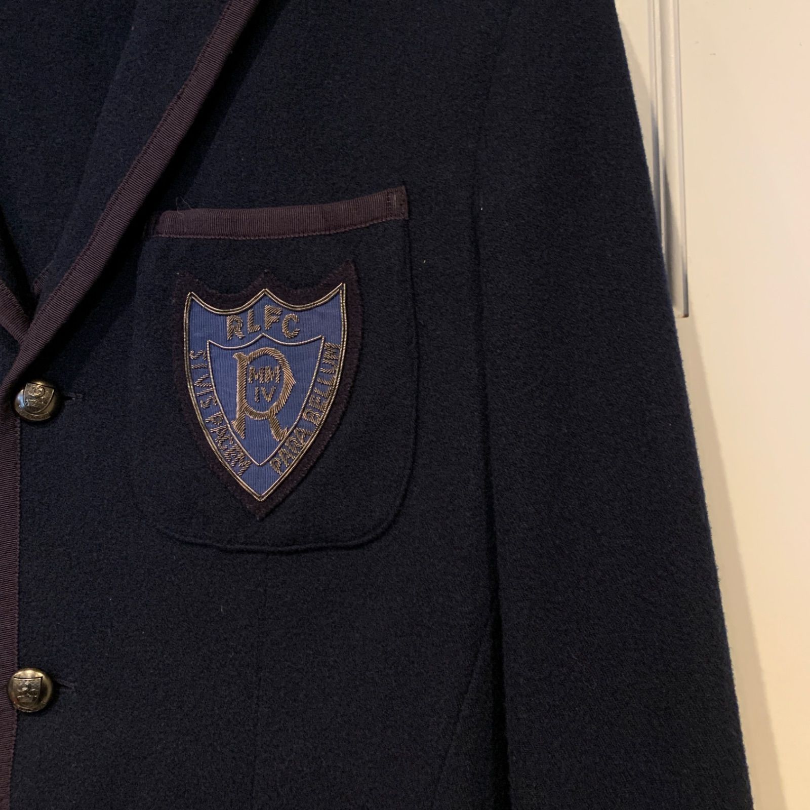 Ralph Lauren RUGBY ネイビーブレザー シルバーボタン ウール ラルフ