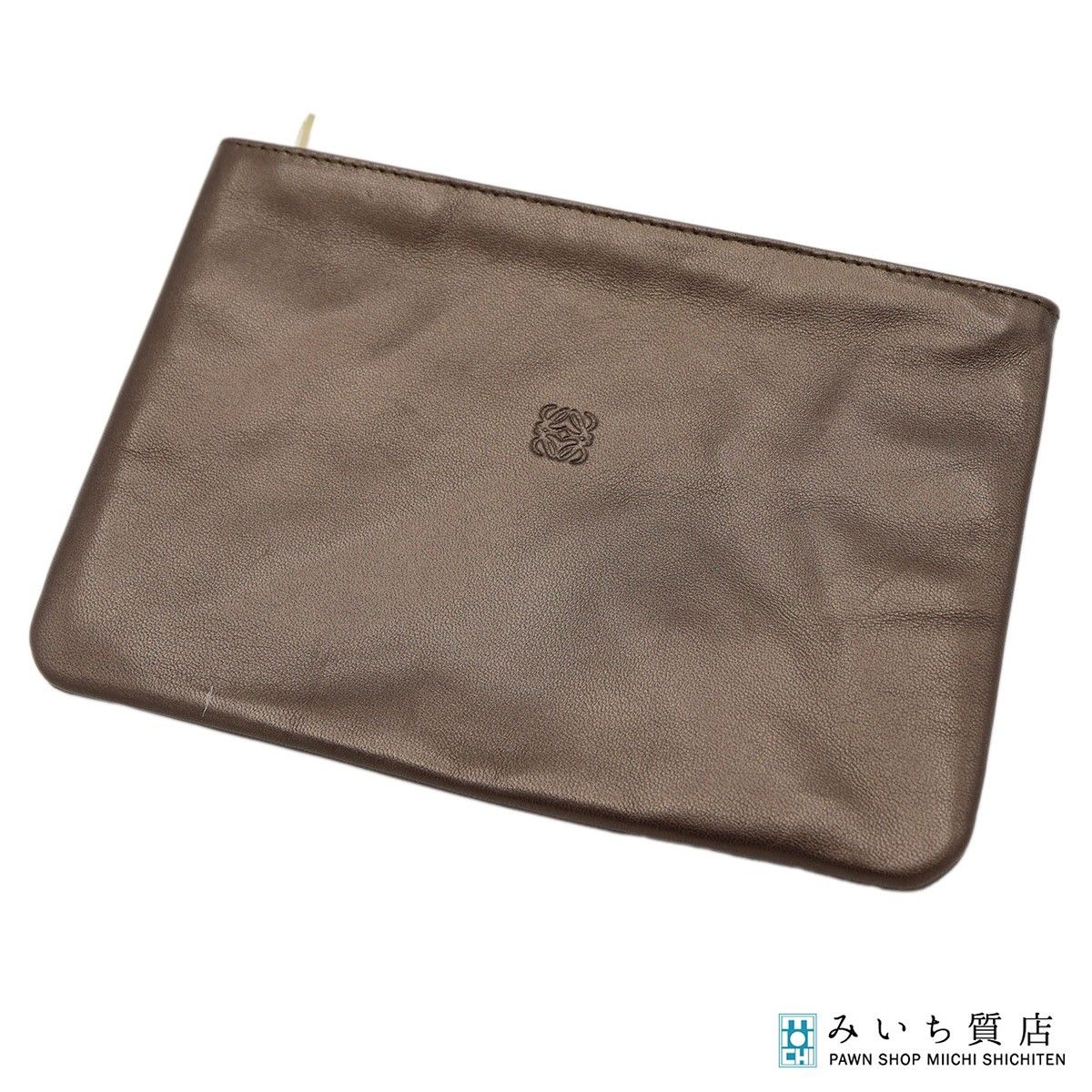 LOEWE ロエベ アナグラム ポーチ 化粧ポーチ 小物入れ ブラウン系