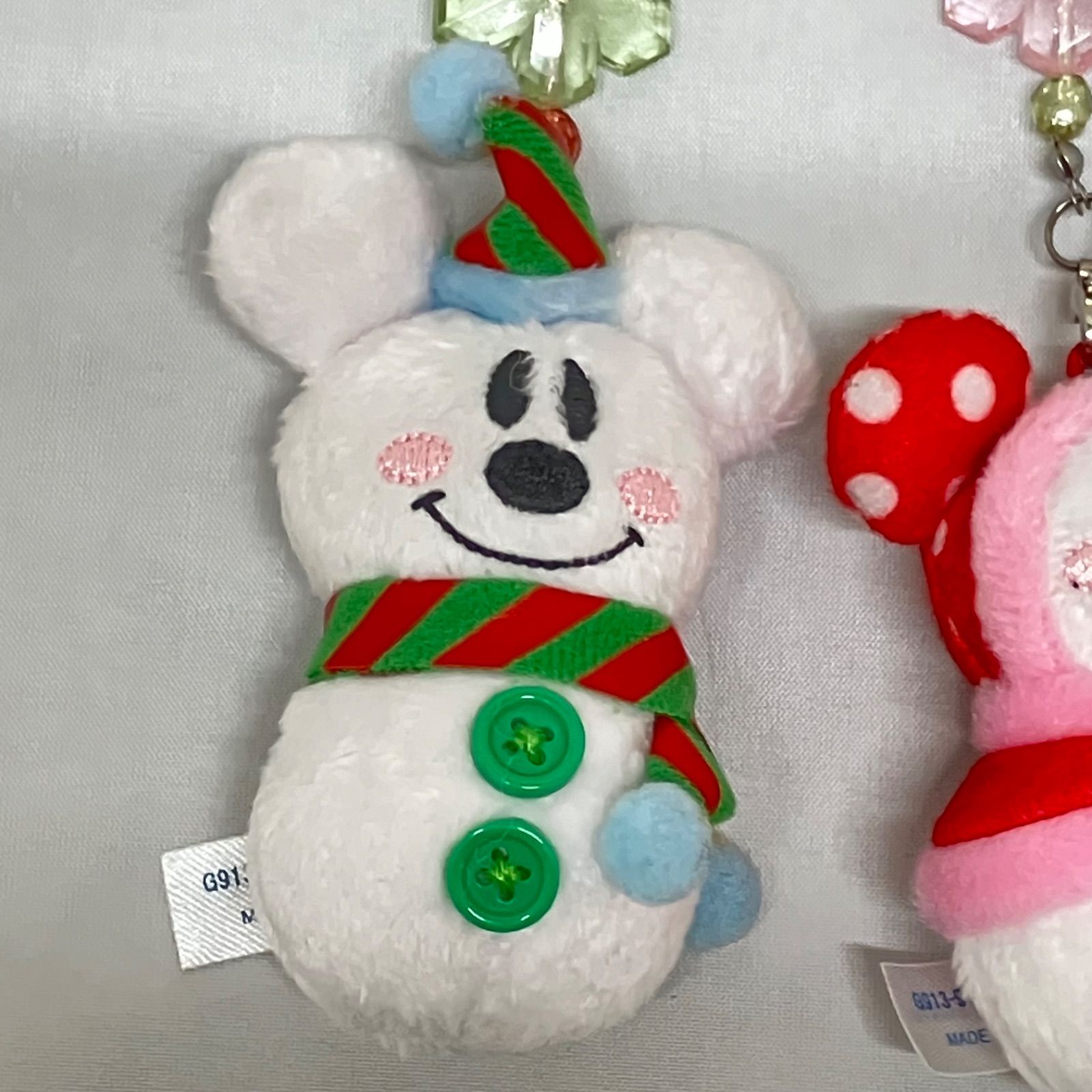 新品】東京ディズニーリゾート クリスマスストラップ 5点 雪だるま